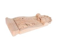 SOLUSTRE Capitello in Legno Intagliato Applique Ad Angolo Inserti in Legno Applique Intagliata in Legno Applique con Intarsi in Legno di Legno Khaki