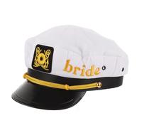 SOLUSTRE Cappello da Comodo da Indossare Bianco per Sposa Intrecciato e Creativo per Feste Nuziali e Addii al Nubilato