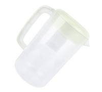 SOLUSTRE Caraffa Grande Capacità 4000ml in Plastica Trasparente con Coperchio e Scala Graduata, Facile da Misurare, per Uso Domestico e Caffetteria