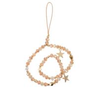 SOLUSTRE Catena Facile Cellulare Cristallo in Lega Oro Perline o e per Accessorio Moda da Usare per Decorare e Tenere Borsa All'aperto