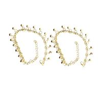 SOLUSTRE Cavigliere a Campana Regolabili da Donna, Set 2 Pezzi, Catena alla Cavigliera Leggera e Resistente, Gioielli Estivi da Spiaggia con Melodia Chiara, Braccialetti alla Caviglia