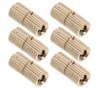 SOLUSTRE Cerniere Nascoste per Mobili in Ottone da 8 Mm, Set 6 Pezzi, Cerniere a Barilotto Invisibili Pieghevoli Chiusura Silenziosa, Accessori per Portagioie e Mobili Fai da Te,