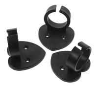 SOLUSTRE Clip per Microfono Adesiva a Forma di Cuore in Abs, 3 Pezzi, Compatibile la Maggior Parte dei Microfoni, Facile da Installare per Spettacoli e Interviste