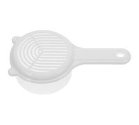 SOLUSTRE Colino per Frutta Manico in Pp Bianco, Cestino Sgocciolatoio Compatto per Uva e Mirtilli, per Cucina e Zona Pranzo, Design Semplice e Funzionale