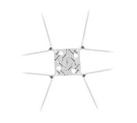 SOLUSTRE Collane per Migliori Amiche 4 Pezzi Pendenti Puzzle a Forma di Cuore in Lega Argento Anallergica senza Piombo Idea per Ragazze a Natale