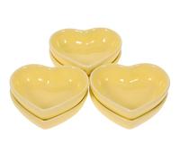 SOLUSTRE come Giorno del Forma di Cuore in Set 6 Piatti per Condimenti, Resistenti al Calore e Microonde, per Sushi e Feste