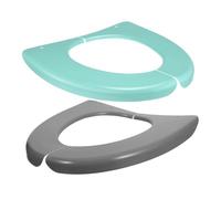 SOLUSTRE Copriwater Pieghevole in Plastica 2 Pezzi Design Ergonomico, Adatto a Adulti, per Viaggi e Uso in Bagno