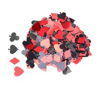 SOLUSTRE Coriandoli di Poker Decorativi in Plastico 90g per Compleanno e Shower, Set 1 Pezzo Colori Assortiti per Decorazioni Tavolo Festive Stili multipli