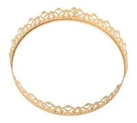 SOLUSTRE Corona da Re in Metallo Dorato Semplice per Uomo, Accessorio Corona per Matrimonio e Teatro, Decorazione Elegante per Feste e Compleanni Reali