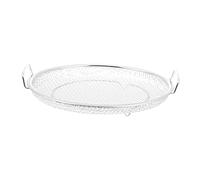 SOLUSTRE Cottura Vapore in Acciaio Inossidabile con Doppie Impugnature Resistente Temperature Piastra per Frittura e Cottura Vapore Adatta Cucina Indoor e Outdoor