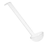 SOLUSTRE Cucchiaio da Zuppa Trasparente in Plastica PC Manico lungo Ergonomico, Mestolo Multiuso per Salse, Buffet e Zuppe, Design Antiscivolo per Uso Cucina Professionale