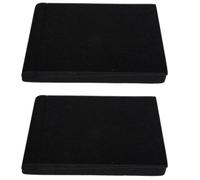 SOLUSTRE Cuscinetti Fonoassorbenti per Altoparlanti in Pu Nero 2 Pezzi Assorbimento Urti e Facile Installazione per Apparecchi Audio