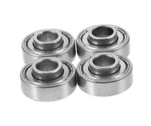 SOLUSTRE Cuscinetto Ruota Anteriore per Sedia a Rotelle Manuale in Acciaio Argento, 4 Pezzi, per Ruote Piccole Davanti, Facile da Mantenere e Garantisce un Movimento Fluido