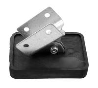 SOLUSTRE Cuscino Antiscivolo per Piedi di Scala in Gomma e Ferro, Protezioni Resistenti e Affidabili per Scale Articolate in Fibra di Vetro Colore Argento