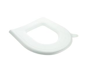 SOLUSTRE Cuscino Copriwater Autoadesivo Spesso in Eva e Traspirante, Tappetino per Sedile Wc U-shaped Verde, Supporto Piedistallo per Bagno Domestico Invernale