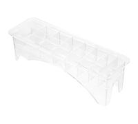 SOLUSTRE Custodia Bianca per Pettine Tagliacapelli Elettrico in Ps 8 Slot, Organizer Comodo e Necessario per Accessori Parrucchiere Colore Casuale