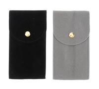 SOLUSTRE Custodia Portatile per Orologio 2 Pezzi Pulsante, Organizer da Viaggio Antipioggia e Antipolvere, Borsa Protettiva per Orologi e Piccoli Gioielli, Resistente e Compatta, Colore