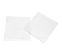 SOLUSTRE Custodie Trasparenti per CD in Acrilico 5mm Ultra Sottile, Set da 2 Scatole Porta Dvd Leggere e Resistenti, per Casa, Ufficio e Viaggi, Protezione Antiurto per Dischi