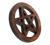 SOLUSTRE Decorazione in Legno Pentagramma retrò, Ornamento Artistico per Supporto e Tavolo, per Cerimonie Wiccan e Arredamento Metafisico