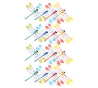 SOLUSTRE Decorazioni Giardino da Appendere 20 Pezzi Libellula Finta 14 CM Multicolore per Accessori Giardino e Decorazioni per Tende