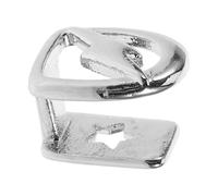 SOLUSTRE Dentiera Finta Argento in Rame per Uomo Design Vuoto Comodo Stile Hip Hop Accessorio per Festa Halloween e Party Unico