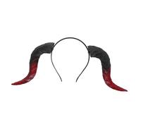 SOLUSTRE Devil Horns Halloween Headband With Detachable Bull Horns Elastic Adjustable Fit For Cosplay Party Festival And Carnival Decoration Accessories