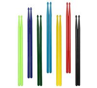 SOLUSTRE di Bacchette per Batteria in Nylon Colorato Set di 7 Paia 5a Confortevole e Amatori della Batteria a Scuola