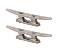 SOLUSTRE Dock Cleats in Lega di Zinco 2 Pezzi con Base Aperta per Barca a e Kayak Utili nel Capanno e sulla Banchina