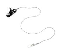 SOLUSTRE Facile da Usare in Nylon e Silicone per Apparecchi Acustici Bianco Design Monaurale Protezione Antismarrimento e Fissaggio senza Clip sui Vestiti per Anziani