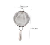 SOLUSTRE Filtro per Tè in Acciaio con Ergonomico Antiscivolo Resistente Temperature Professionale per e Ristoranti Infusore Fine per Tè Sfuso Residui