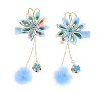 SOLUSTRE Forcine a Forma Di Fiore Nappa Pendente 2 Pezzi Fermagli Per Chioma Bambine Accessori Chioma Retrò Per Uso Quotidiano