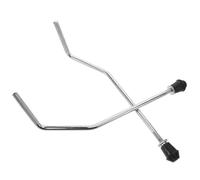 SOLUSTRE Gambe per Grancassa in Lega di Alluminio 2 Pezzi Piedini Antiscivolo Regolabili Altezza e Angolo per Kit di Batteria e Rullante, per Performance e Tour