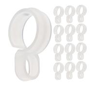 SOLUSTRE Ganci Design alla Moda per Appendiabiti in Plastica Antivento 20 Pezzi Diametro Applicabile 32-38mm Resistente e Robusto per Organizzazione Domestica Efficiente