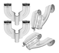 SOLUSTRE Gancio per Grancassa 4 Pezzi, Accessorio per Tamburo in Metallo Robusto, Gancio ad Artiglio Leggero Compatibile Batterie Acustiche ed Elettroniche, Sostituzione Facile