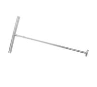 SOLUSTRE Gancio per Sollevamento Tombini in Inossidabile Strumento T Doppia Testa per Rimozione Coperture Acqua e Porte Avvolgibili Utensile Robusto per Gestione Urbane
