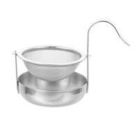 SOLUSTRE Infusore Tè Acciaio Inossidabile Rotante Rete Filtrante Fine per Tisane e Tè Resistente Alle Temperature Facile da per Uso e Ristoranti