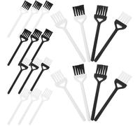 SOLUSTRE Kit 20 Pezzi Spazzole Antistatiche per Pulizia Tastiera e Cruscotto Auto in Plastica, Multifunzionale per Autunno e Inverno