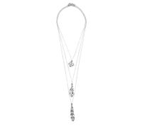 SOLUSTRE Kit Collana Charm 3 Pezzi con Catena in Acciaio Inossidabile Argento Regolabile e Gabbia Porta Cristallo per Creazioni Fai da Te Stile Cattura Sogni