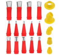 SOLUSTRE Kit di Beccucci per Pistola Colla con Struttura Base Rimovibile in Plastica, Facile da Smontare, per Applicazioni Artigianali Precise e Distribuzione Uniforme della Colla
