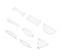 SOLUSTRE Kit di Esperimenti di Ottica Fisica 8 Pezzi Lenti Convesse, Specchi Concavi in Plastico per Migliorare L'apprendimento in Aula e Dimostrazioni Scientifiche