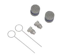 SOLUSTRE Kit Ugello Schiuma per Idropulitrice Ugello Schiuma Filettato in Acciaio Inox 1,1mm e 1,2mm Filtri a Rete e Utensile di Pulizia per Auto e Cannone Schiumogeno Lavaggio Auto