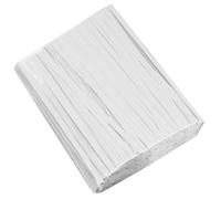 SOLUSTRE Lacci per Sacchetti di Pane e Snack in Carta Kraft Bianco 1000 Pezzi Cravatte Riutilizzabili per Confezioni Alimentari e Feste 15 CM