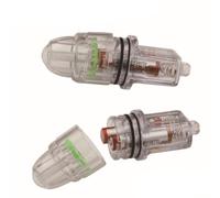 SOLUSTRE Luce LED Subacquea per Pesca Notturna Pile, Plastico Resistente, Basso Consumo Energetico e Super Lunga Durata, per Pesca in profondità e Calamari