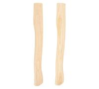 SOLUSTRE Manico in Legno 36 Cm, Set da 2 Pezzi, Sostituzione Manico Robusto e Compatibile per Utensili da Taglio Outdoor e Fai da Te