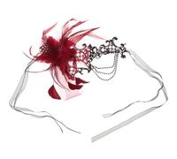 SOLUSTRE Maschera di Pizzo per Occhi Donna Leggera e Traspirante con Decorazioni per Carnevale Cosplay e Feste in Maschera Design Elegante e Portatile per Look Unico