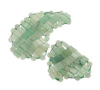 SOLUSTRE Maschera Occhi in Pietra Jade Patch Occhi Rilassante Verde Effetto Freddo per Massaggio Viso