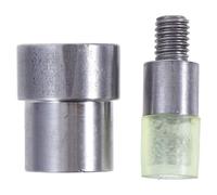 SOLUSTRE Matrice per Rivetti Doppia Faccia 6mm in Acciaio e Gomma per Rivettatrice Manuale, Facile Installazione e Posizionamento Preciso, per Scarpe e Abbigliamento, Confezione 2 Pezzi