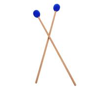 SOLUSTRE Mazza per Marimba in Materiale Sintetico Blu Testa a Fungo, Coppia di Mazze per Xilofono e Percussioni Basse, Suono Shock e Robustezza per Principianti e Professionisti