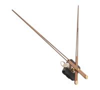SOLUSTRE Meccanismo Orologio a Elevata Coppia Lancette in Legno di Noce Nero, Movimento Quarzo Resistente e Kit Completo per Orologi da Parete Moderni