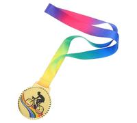 SOLUSTRE Medaglia Lega Valore e Design Zinco Semplice in Elegante Commemorativo ed Oro per Competizione Ciclistica Training Camps e Gare di Ciclismo